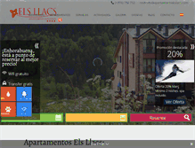 Tablet Screenshot of apartamentselsllacs.com